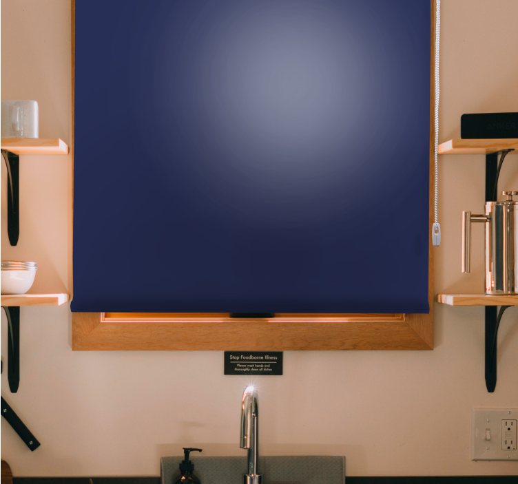 Mélykék modern hálószoba roló - TenStickers