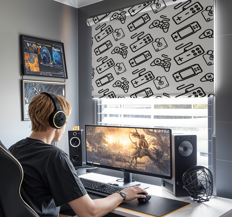 Minimalista vezérlők Redőnyök kockafej - TenStickers