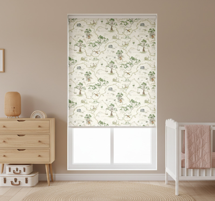 Művészi absztrakt erdőfák redőnyök skandináv - TenStickers