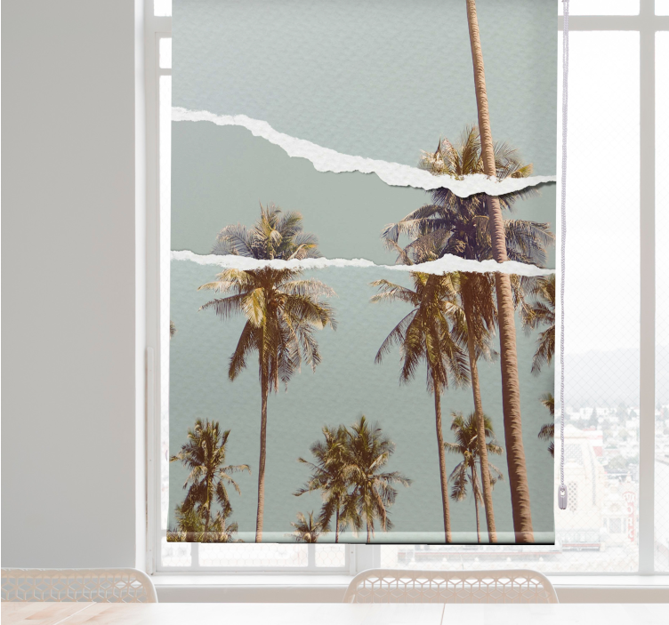 Pálma nyári design redőnyök fák - TenStickers