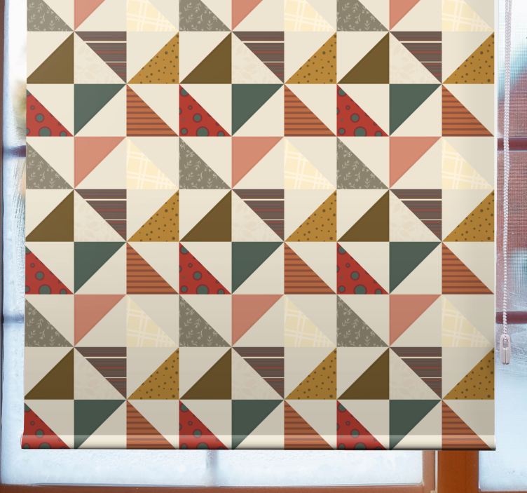 Patchwork geometric vintage roló - TenStickers