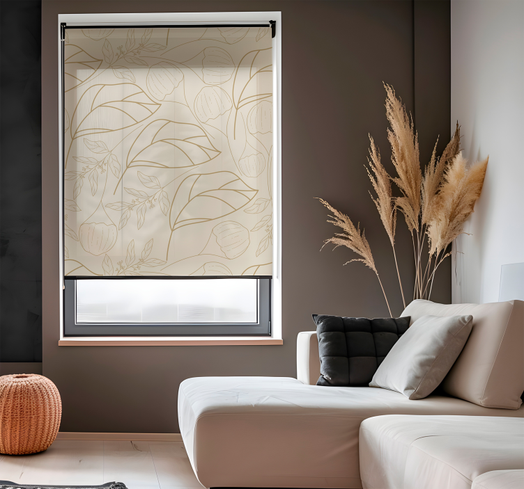 Redőnyök elegáns vékony növények minta - TenStickers