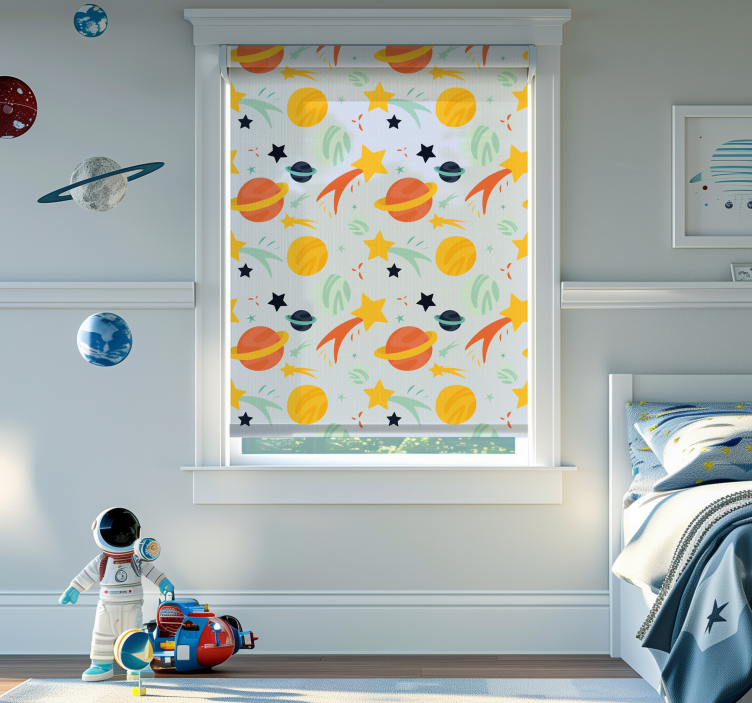 Redőnyök gyerekek bolygók minta - TenStickers