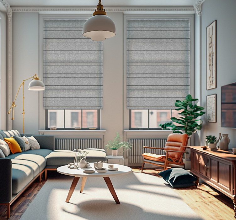 Redőnyök nappali szürke csíkok - TenStickers