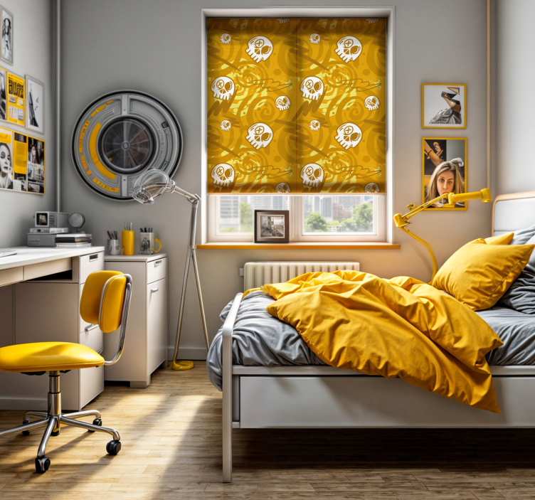 Redőnyök tizenéves graffiti koponyákkal - TenStickers