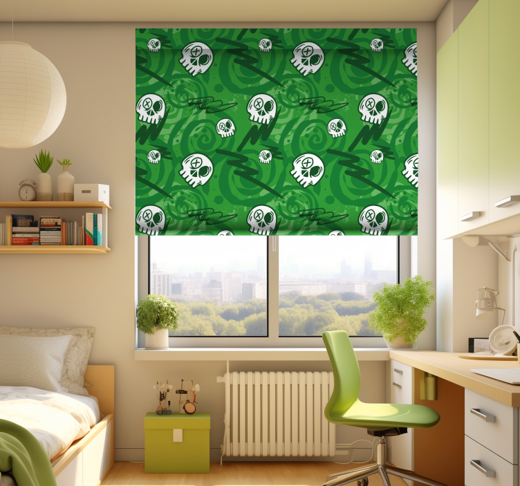 Redőnyök tizenéves graffitis koponyák - TenStickers