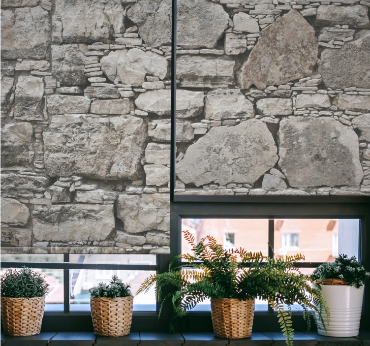 Rusztikus stílusú mintás kövek rusztikus Sávroló - TenStickers