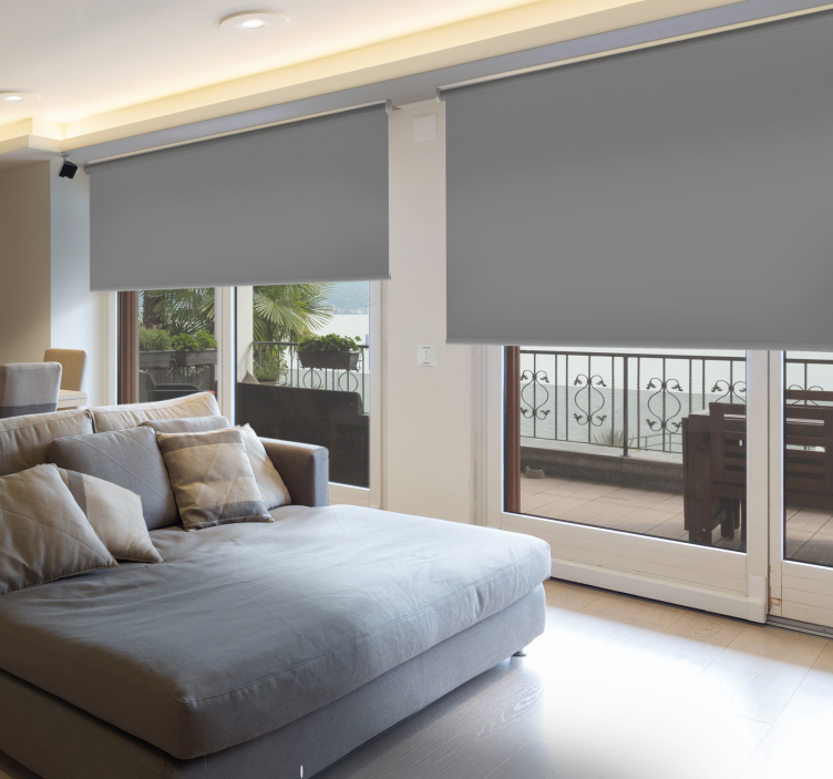 Sötétszürke sötétítő hálószoba roló - TenStickers