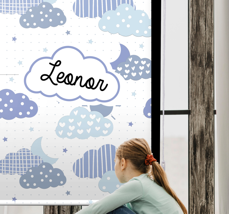 Személyre szabott felhőminta Redőnyök felhők - TenStickers