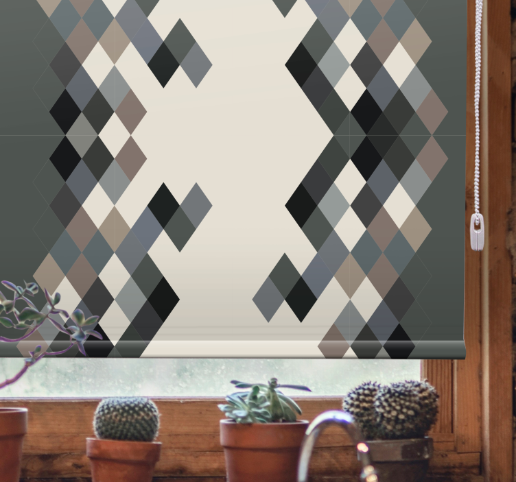 Színárnyalatok színblokkok nappali Rolókon - TenStickers