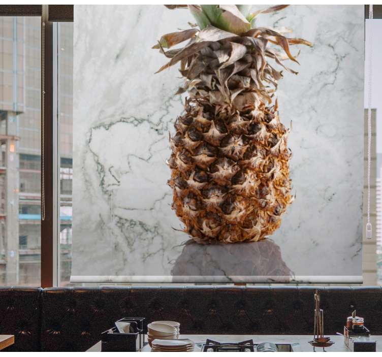 Szürke márvány ananász gyümölcs- és zöldségRolók - TenStickers