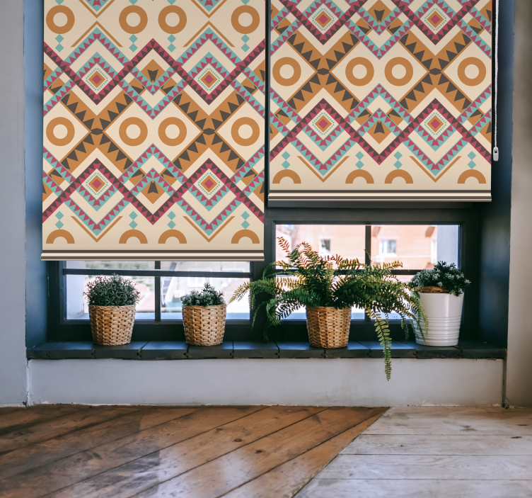 Tarka gyémántmintás ablakredőny - TenStickers