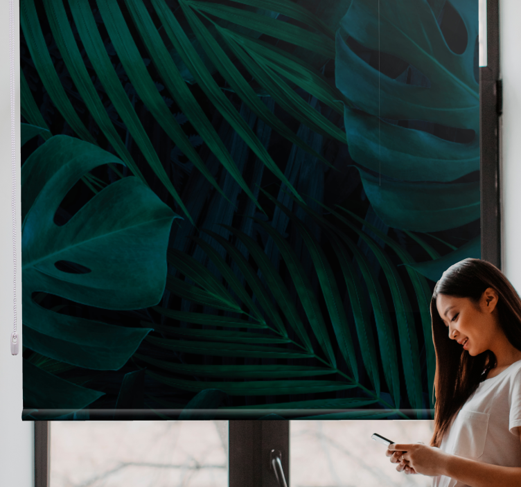 Trópusi levélminták redőnyök fák - TenStickers