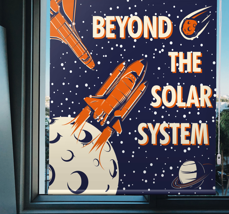 Űrkutatási kaland redőnyök kockafej - TenStickers