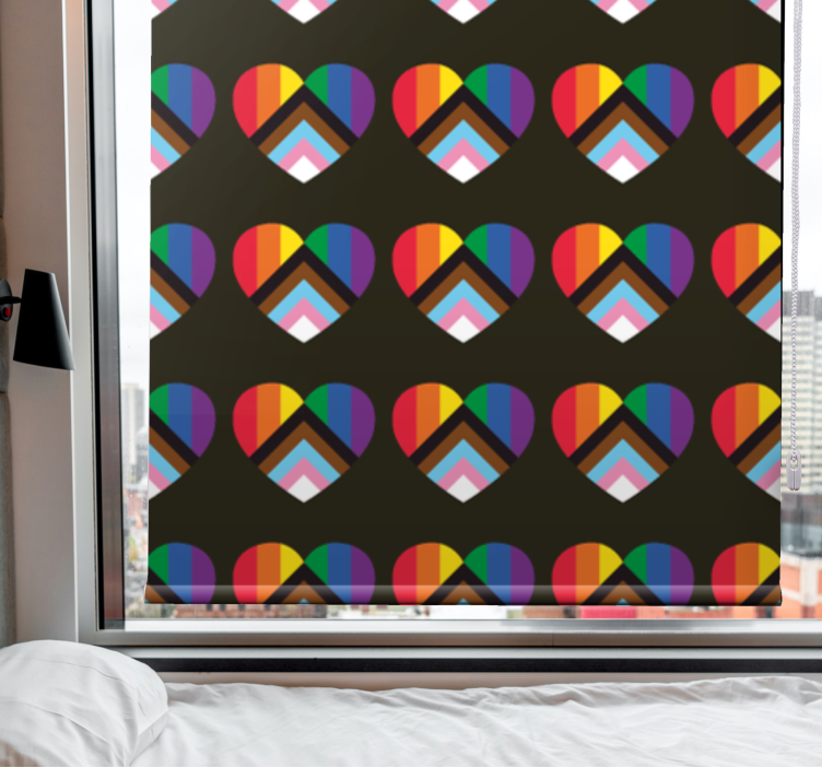 Vibráló szív minta Redőnyök Szórakozás - TenStickers