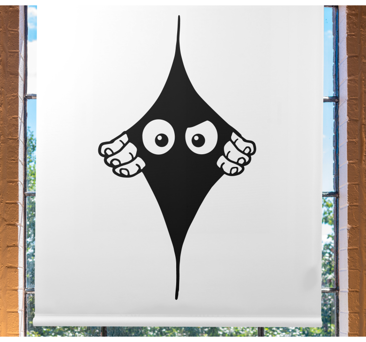 Vicces egyszínű kukucskáló szemek rolóSávroló - TenStickers