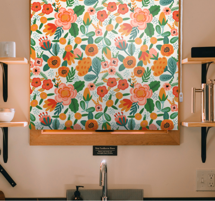 Virágkötészeti tervezés Redőnyök Virágok és növények - TenStickers