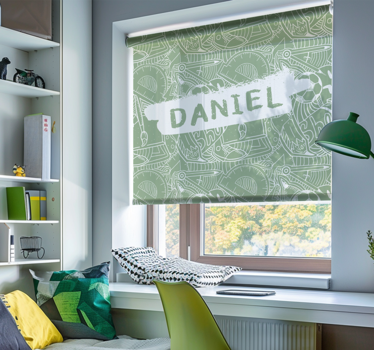 Zöld iskolakréta Redőnyök tizenéves - TenStickers