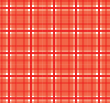 Piros gingham minta Redőnyök konyha - TenStickers