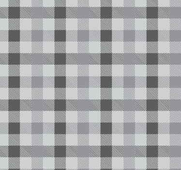 Szürke gingham minta Redőnyök konyha - TenStickers