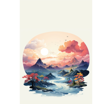 Színes zen minta Redőnyök fürdőszoba - TenStickers