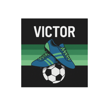 Névvel ellátott futballcipők Redőnyök gyerekek - TenStickers