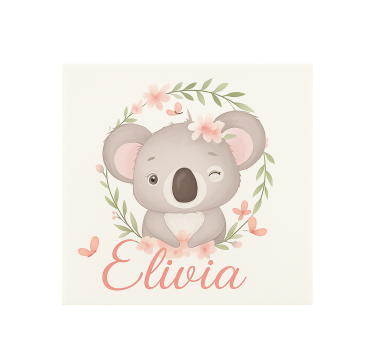 Koala névvel Redőnyök Személyre szabott - TenStickers