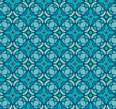 Geometrikus díszített minta redőnyök fürdőszoba - TenStickers