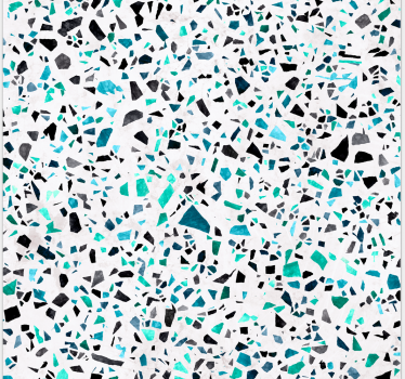 Konyhai redőnyök kék terrazzo mintával - TenStickers
