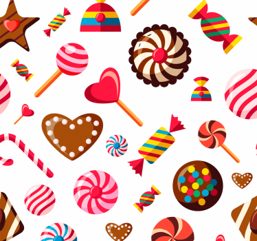Cukorkás minták redőnyök konyha - TenStickers