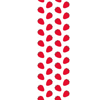 Piros bogyós minta redőnyök konyha - TenStickers