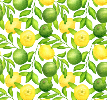 Citrus gyümölcs minta redőnyök konyha - TenStickers