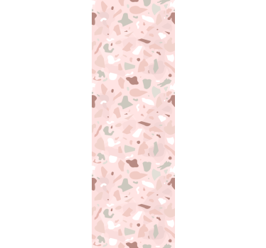 Rózsaszín árnyalatú terrazzo mintás redőnyök konyha - TenStickers