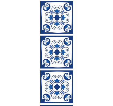 Konyhai redőnyök gyönyörű kék portugál csempével - TenStickers