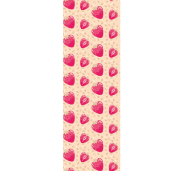 Eper mintás bézs redőnyök konyha - TenStickers