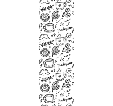Kávéval az olasz hagyomány - redőnyök konyha - TenStickers