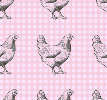 Konyhai redőnyök tyúk mintás díszítéssel - TenStickers