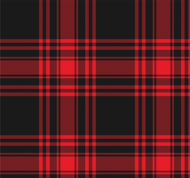 Menzies tartan fekete-piros kockás redőnyök konyha - TenStickers
