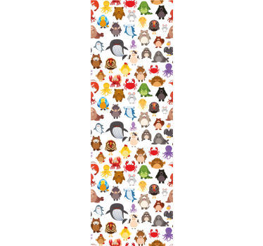 Színes vadállatok redőnyök gyerekeknek - TenStickers