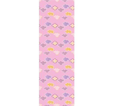Rózsaszín felhők design redőnyök gyerekeknek - TenStickers