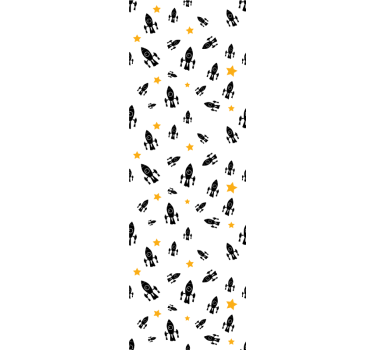 Fekete rakéták redőnyök gyerekeknek - TenStickers