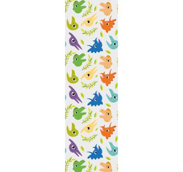 Retro játék dinoszauruszok redőnyök gyerekeknek - TenStickers