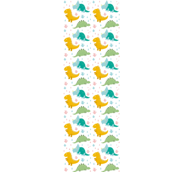 Kedves dinoszaurusz mintás redőnyök gyerekeknek - TenStickers