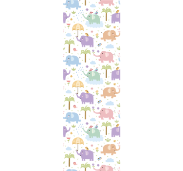 Elefántos aranyos minta redőnyök gyerekeknek - TenStickers