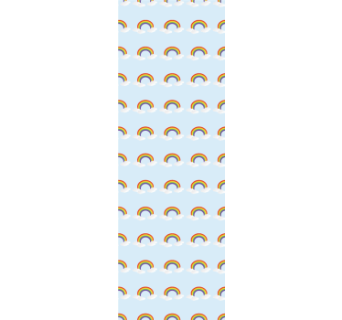 Színes szép szivárvány és felhők redőnyök gyerekek - TenStickers