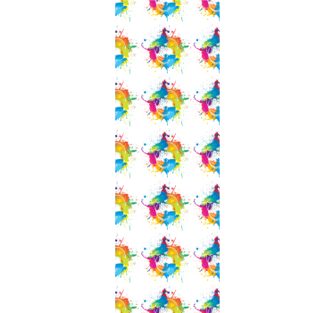 Színes háttér - redőnyök gyerekek - TenStickers