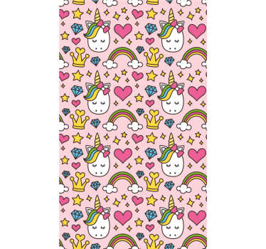Mesés egyszarvú fantázia redőnyök gyerekeknek - TenStickers