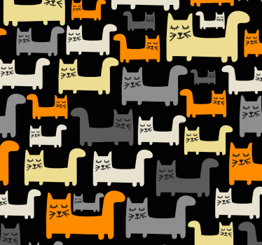 Szürke macskák redőnyök gyerekeknek - TenStickers