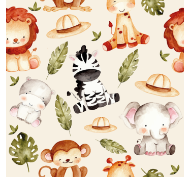 Beige safari redőnyök gyerekeknek - TenStickers