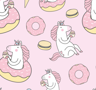 Rózsaszín egyszarvú redőnyök gyerekeknek - TenStickers
